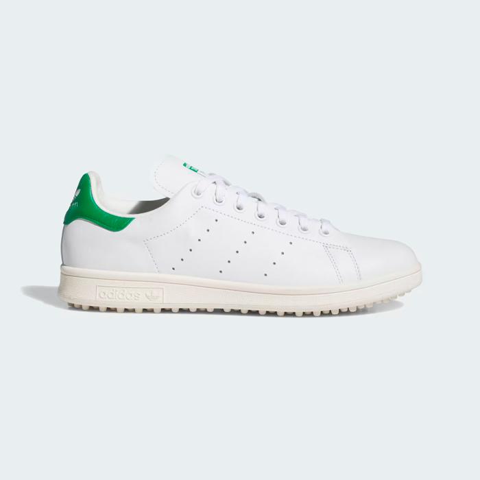 adidas Stan Smith Spikeless Golf Shoes - Cloud White / Green / Off White M 12 / W 13