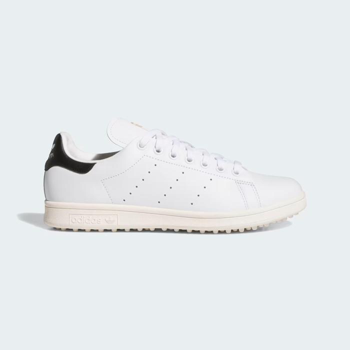 adidas Stan Smith Spikeless Golf Shoes - Cloud White / Core Black / Off White M 6 / W 7