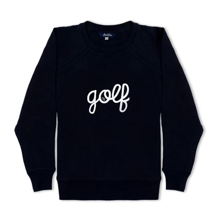 Ame & Lulu Women's Love All Sweatshirt L/Golf Stitched Navy