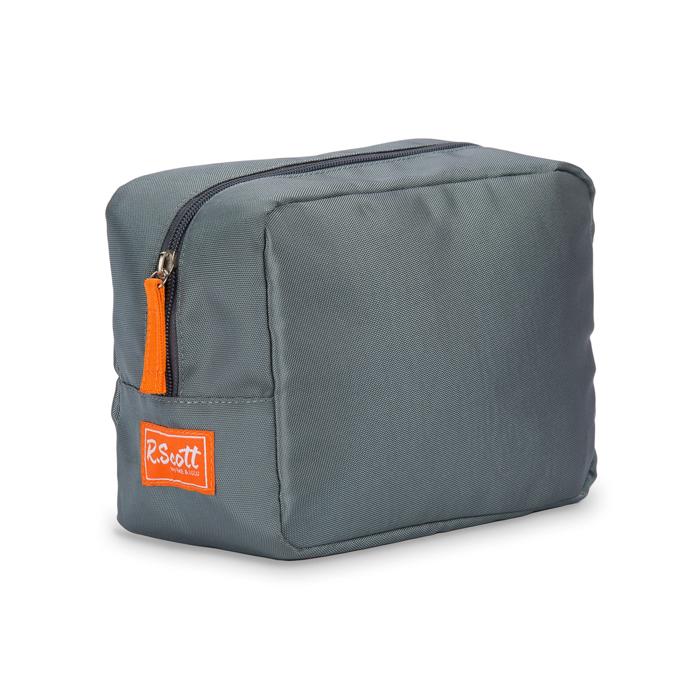 Ame & Lulu R. Scott Dopp Kit Grey and Orange