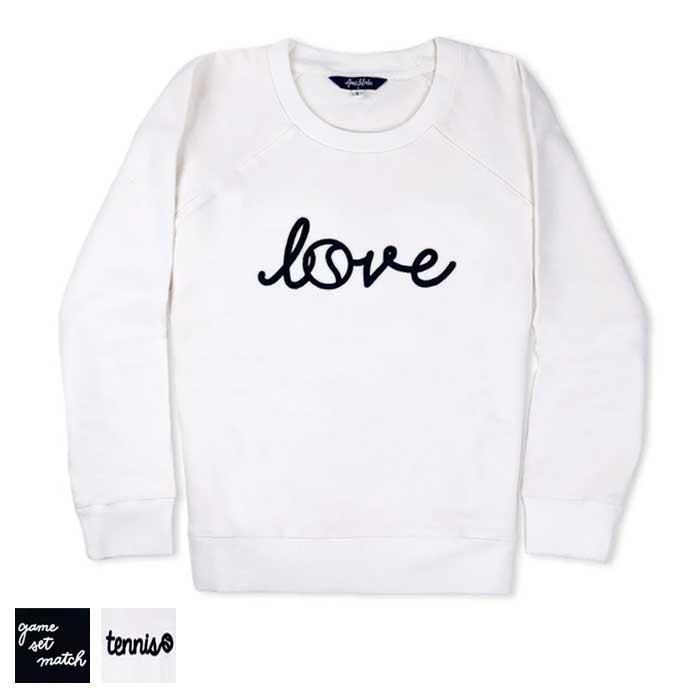 Ame & Lulu Women's Love All Sweatshirt M/Game Set Match Navy