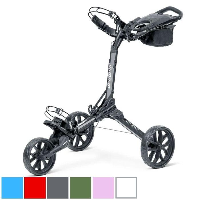Bag Boy Nitron Auto-Open Push Cart Green/Black