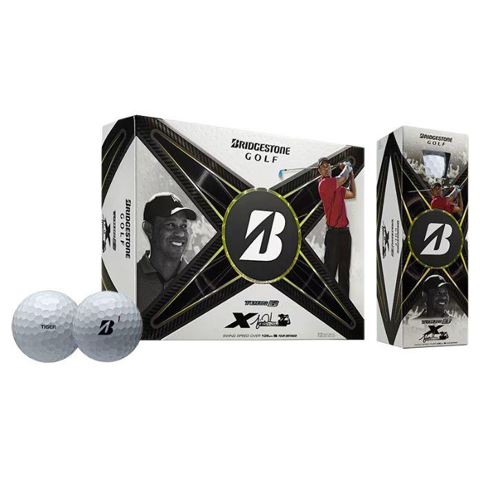 Bridgestone TOUR B X Tiger Woods Edition Golf Balls White (Sleeve/3 Ball Pack)