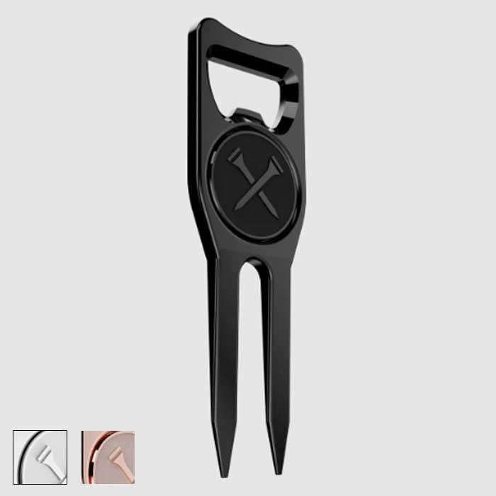 Blue Tees Golf 6-in-1 Premium Divot Tool Silver