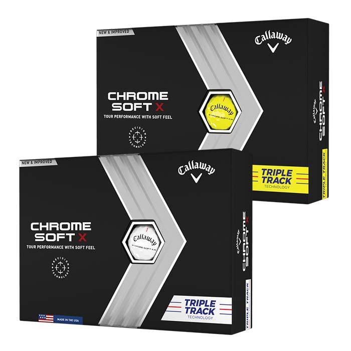 Callaway Chrome Soft X Triple Track 22 Golf Ball White
