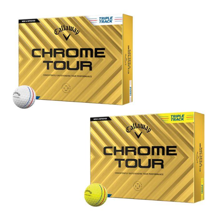 Callaway Chrome Tour 24 Triple Track Golf Ball Yellow