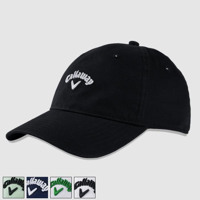 Callaway Heritage Twill Cap Adjustable/White/Kelly Green