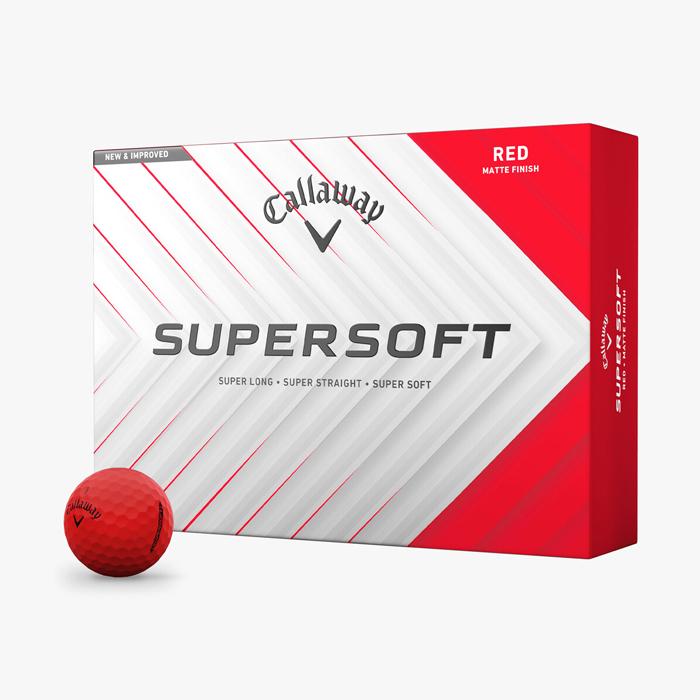Callaway Supersoft Matte Red Golf Balls Matte Red