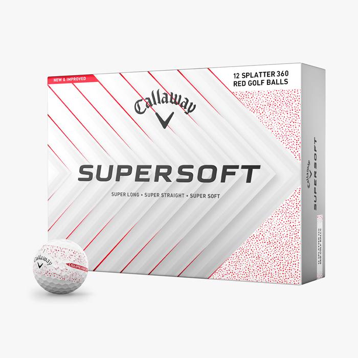 Callaway Supersoft Splatter 360 Red Golf Balls Red
