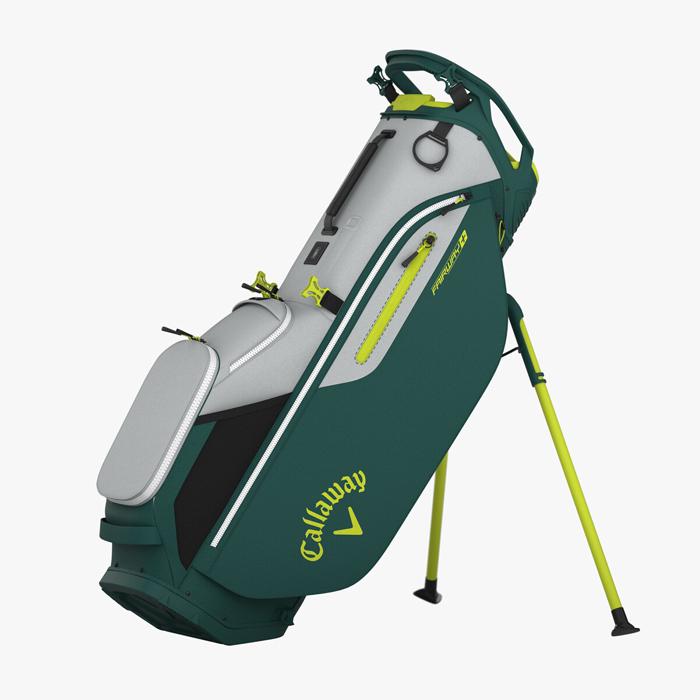 Callaway Fairway + Stand Bag - Silver/Forrest/Floral Yellow