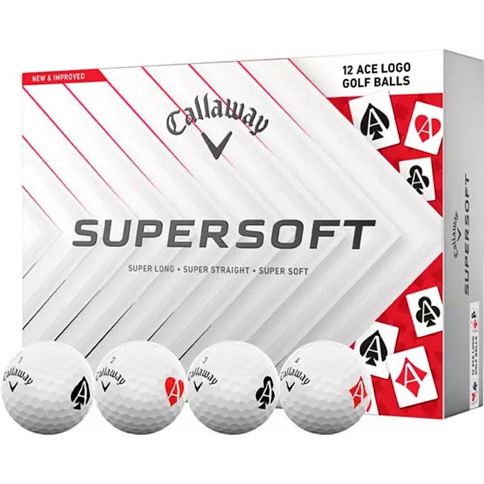 Callaway Supersoft Aces Golf Balls White