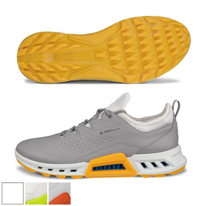 Ecco Golf Biom C4 Shoes 8/8.5 /White/Lime Punch