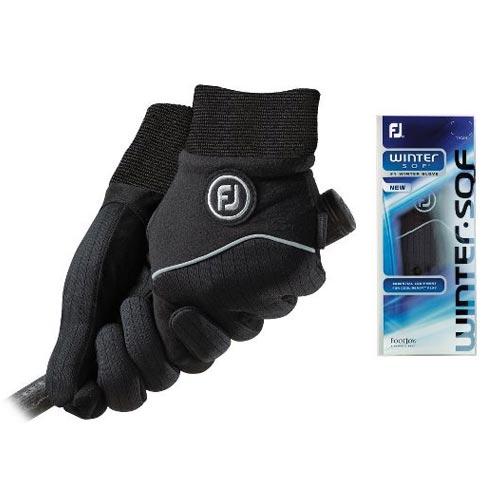 FootJoy 2018 Ladies WinterSof Gloves L/Black/Regular Pair (#67434)