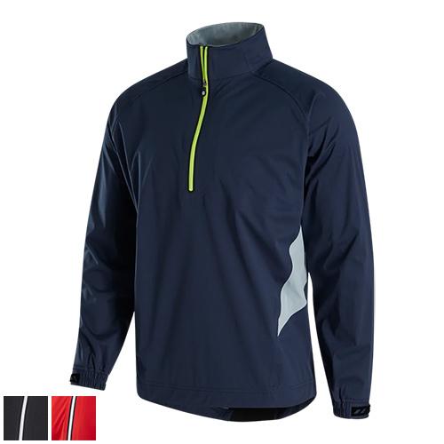 FootJoy FJ HydroKnit Rain Pullover S/Red/Navy (23781)-Previous Season Style