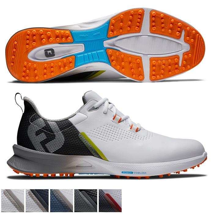 Footjoy FJ Fuel Shoes - Previous Season Style 9.5/White/Black/Orange /M