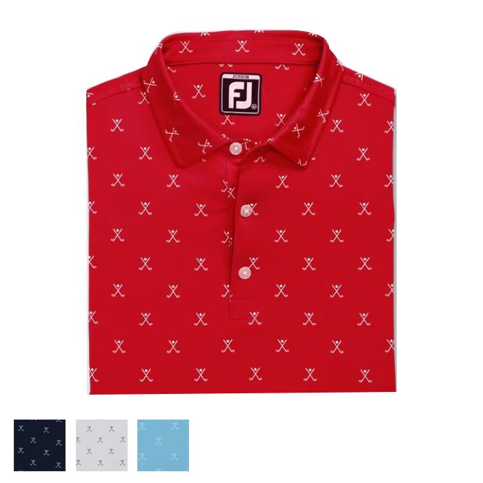 FootJoy Golf Print Shirt Junior XL/Navy
