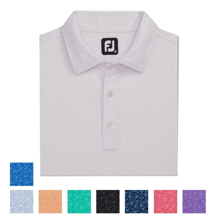 FootJoy Painted Floral Lisle Self Collar XL/Sky