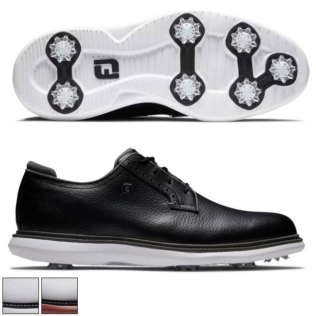 Footjoy Traditions Blucher Shoes 10.5/White/Navy/Blue /M