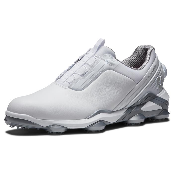 Footjoy Tour Alpha BOA Shoes-Previous Season Style 7.5/White/White/Silver /W