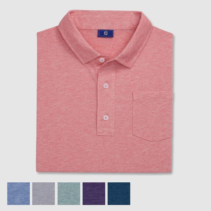 FootJoy Athletic Fit Solid Jersey M/Grey Heather