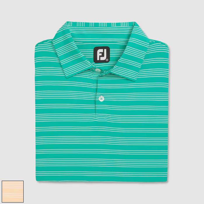 FootJoy Herald Stripe Lisle XL/Emerald/White