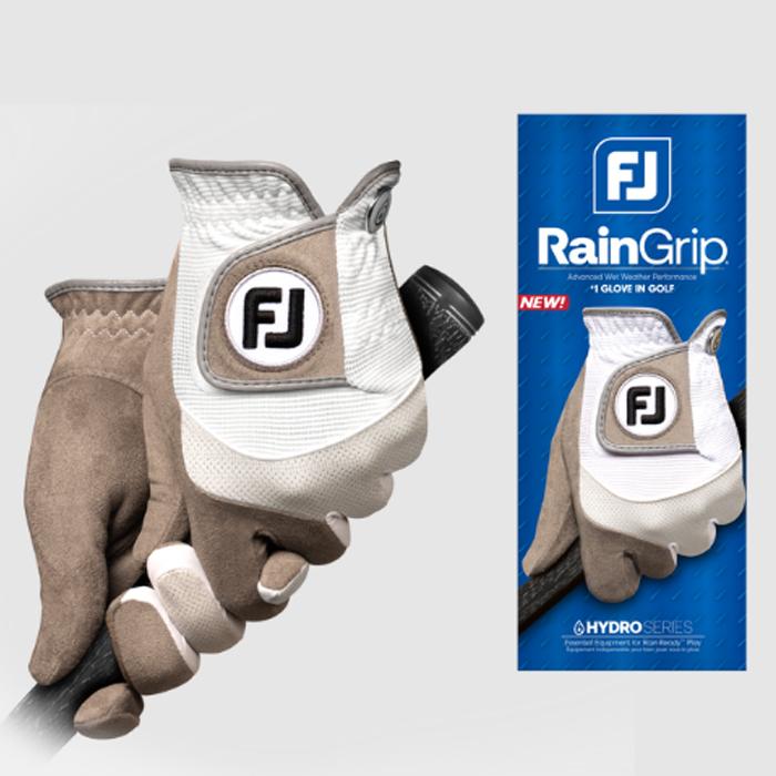 FootJoy RainGrip Pair Women Golf Gloves M/L/White/Regular Pair