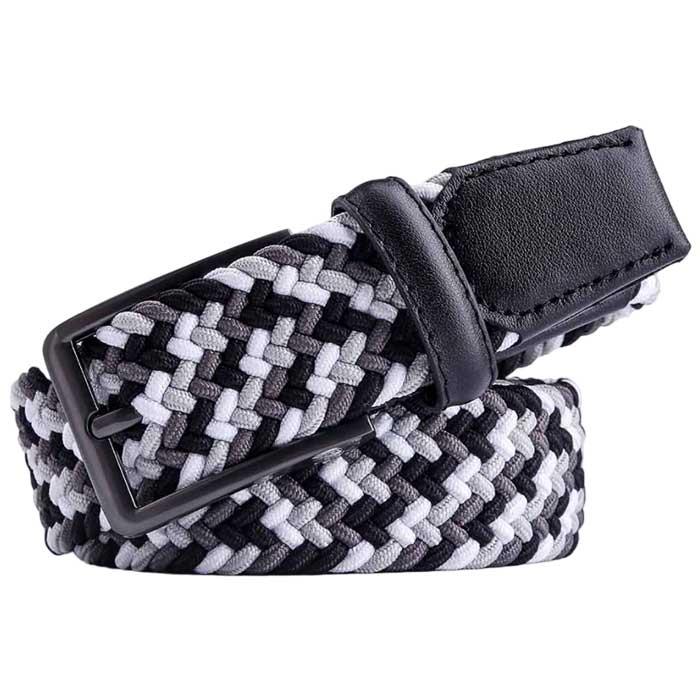 Ghost Golf CAMERON Braided Belt 46/Black/Grey/Off White