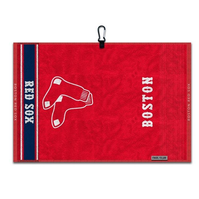 MLB Boston Red Sox Face/Club Jacquard Golf Towel Boston Red Sox