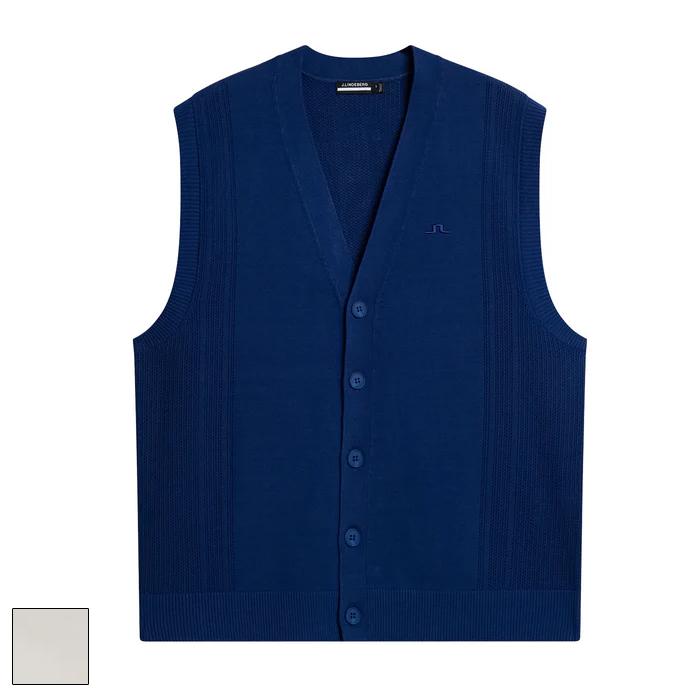 J.LINDEBERG Markus Knitted Vest L/Moonbeam