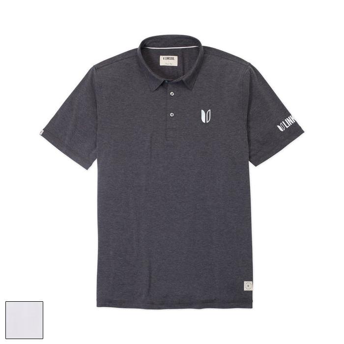 Linksoul Tour Logo Delray Polo M/BLACK HEATHER