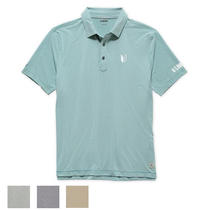 Linksoul Tour Logo Monterey Performance Polo XXL/VINTAGE GREY MICRO STRIPE