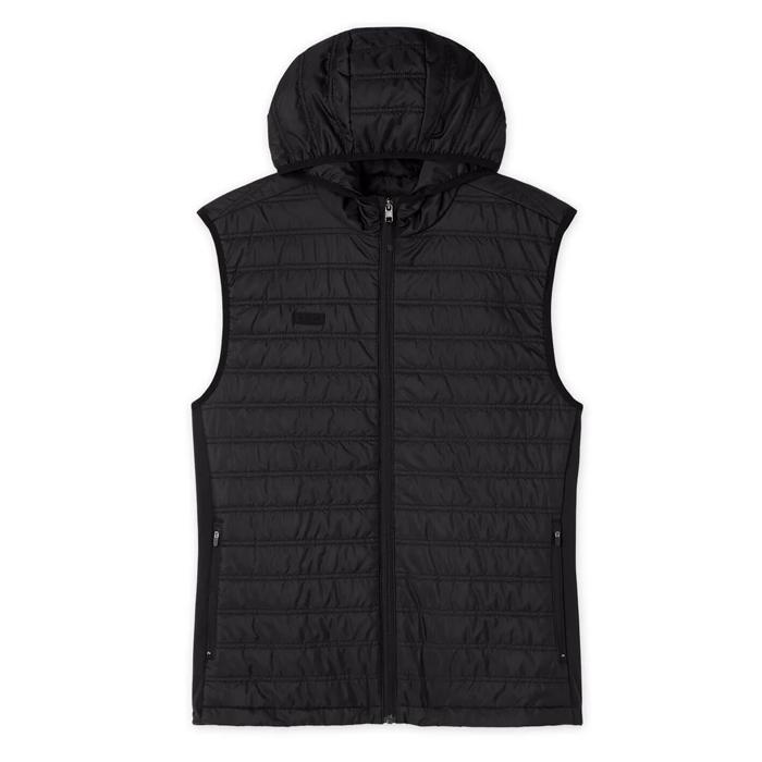 Linksoul Eaton Packable PrimaLoft Hooded Full-Zip Vest M/true black