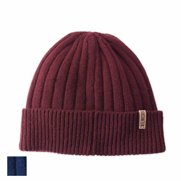 Linksoul Wool-Cashmere Beanie burgundy
