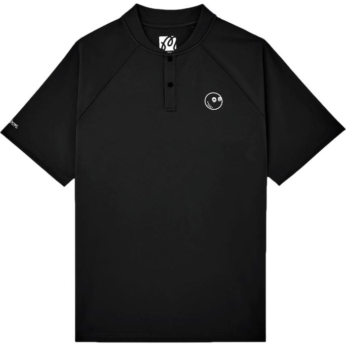 Malbon Performance Blade Collar Polo - Black XL