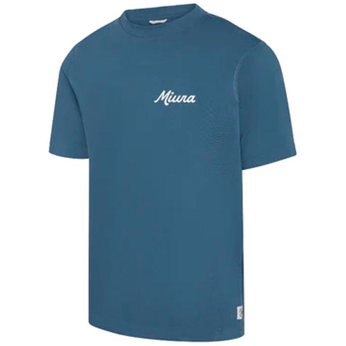Miura Autumn Script Tee - Airforce Blue L