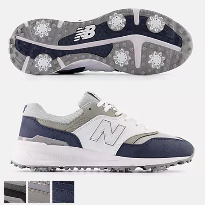 New Balance 997 Golf Shoes 8.5/Grey with Blue /Wide (2E)