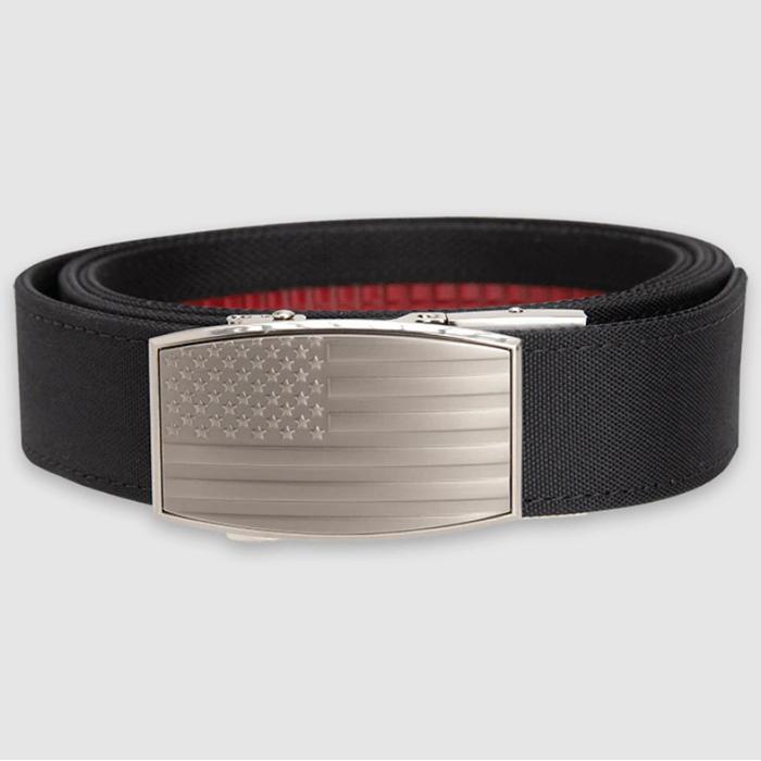 Nexbelt Aston USA Flag EDC Belt 1 1/2 Inches Strap/BLACK