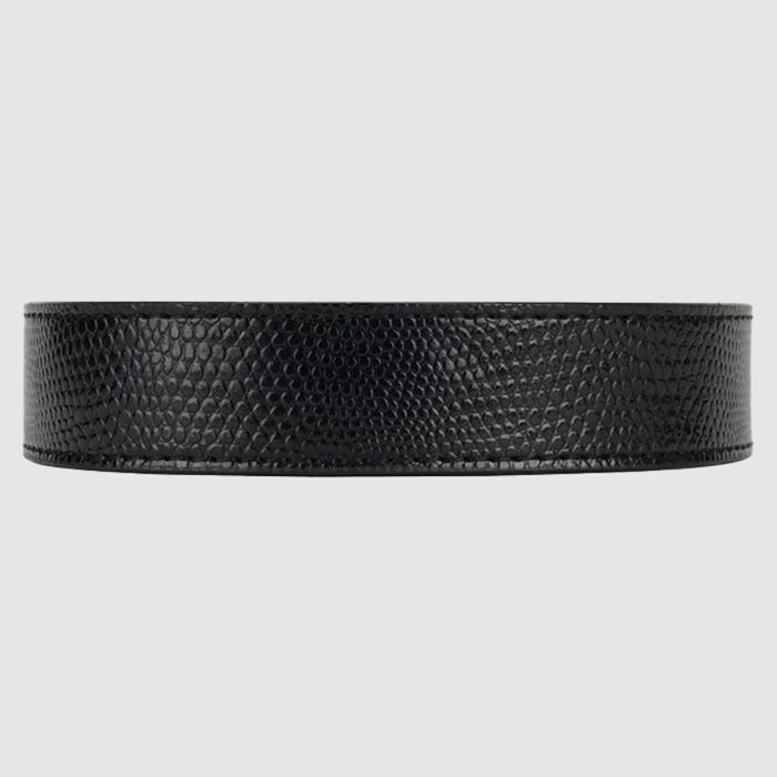 Nexbelt Lagarto Embossed Black Strap Black