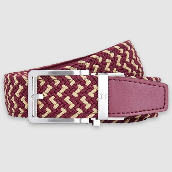 Nexbelt Braided Garnet & Gold 1 3/8 Strap Golf Belt Garnet/Gold