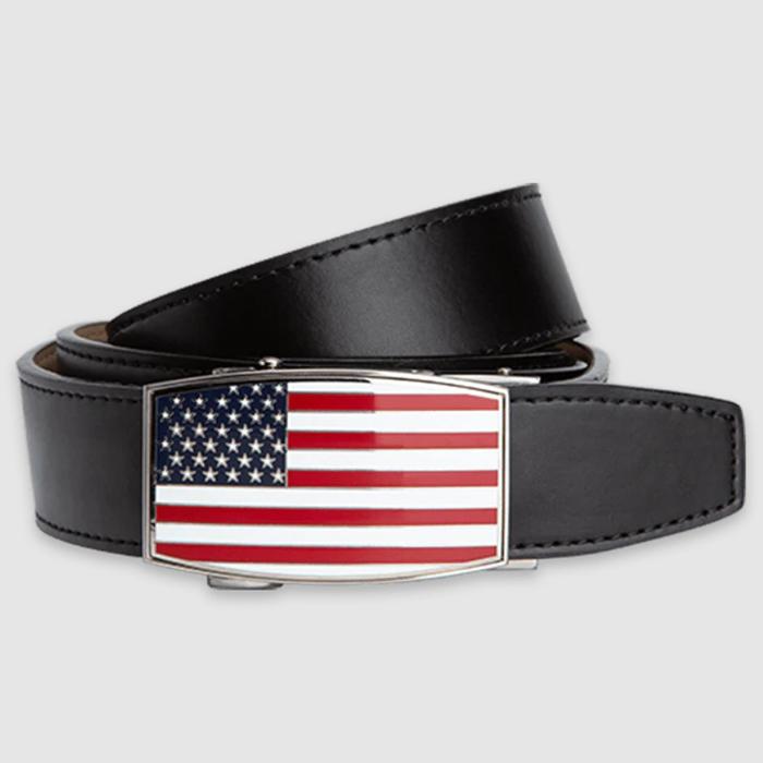 Nexbelt USA Flag Aston Black Golf Belt Black