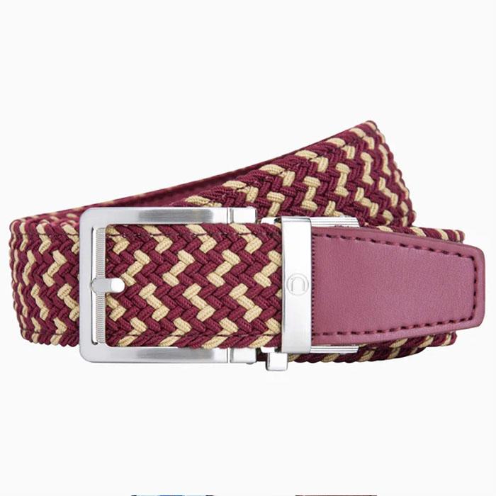 Nexbelt Braided Garnet & Gold Golf Belt