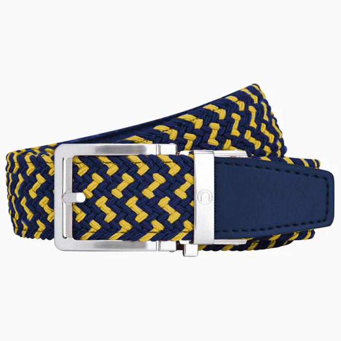 Nexbelt Braided Maize & Blue Golf Belt