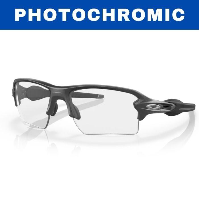 Oakley Flak 2.0 XL Photochromic Sunglasses S /Clear To Black Iridium Photochromic Lenses/Steel Frame