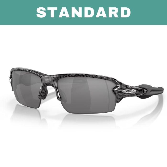 Oakley Flak 2.0 Low Bridge Fit Standard Sunglasses S /Slate Iridium Lenses/Carbon Fiber Frame