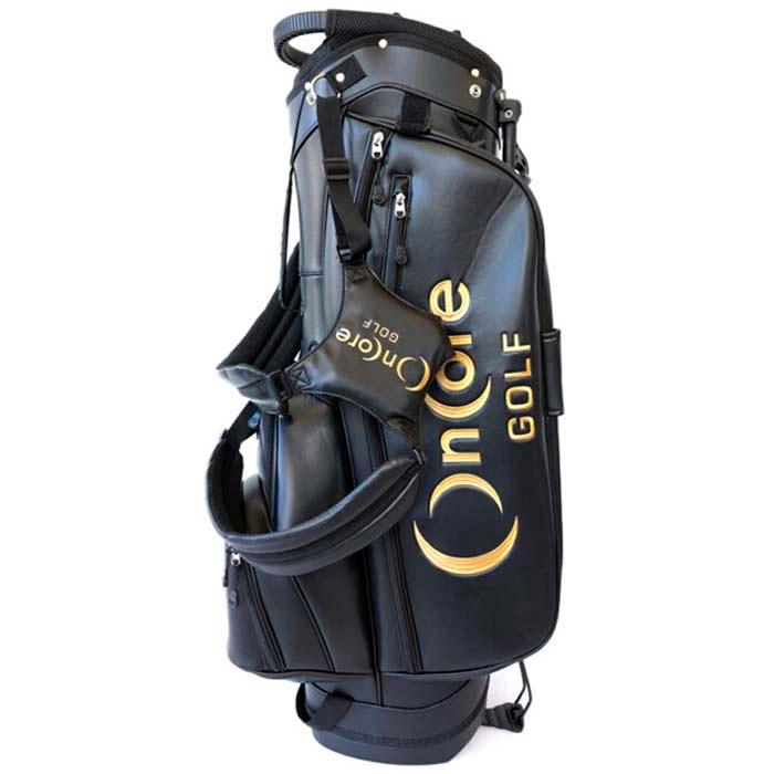 OnCore Black Leather Stand Bag
