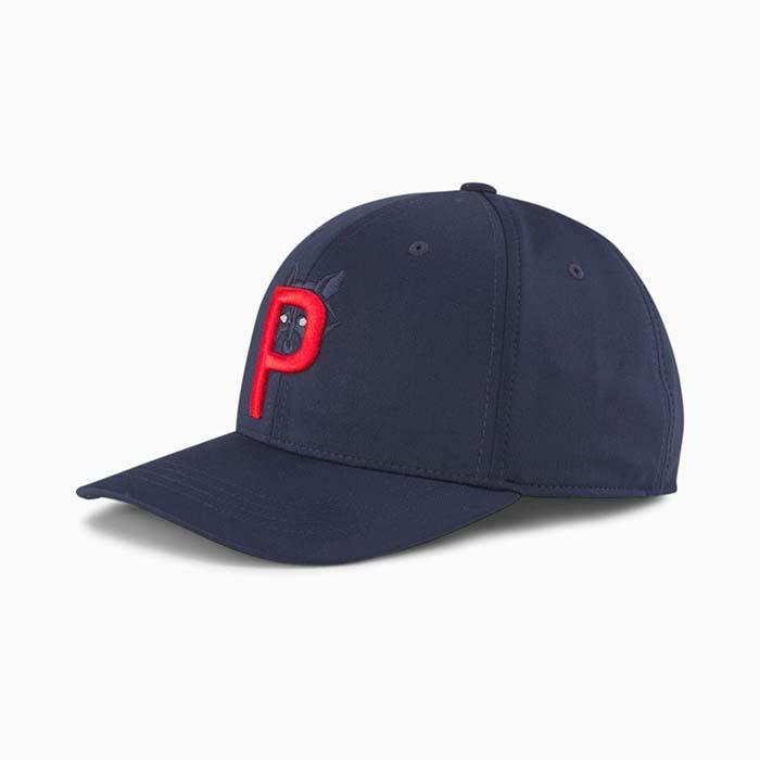 Puma P 110 Raccoon Snapback Cap Navy Blazer
