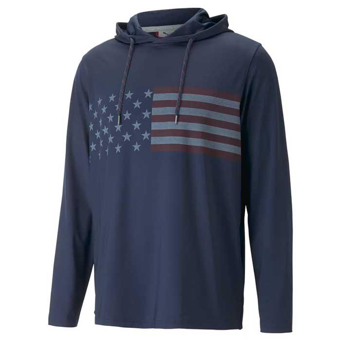 Puma Volition Stars & Bars Golf Hoodie XXL/Navy Blazer