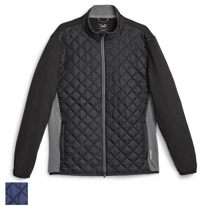 Puma Frost Quilted Golf Jacket L/Puma Black / Slate Gray