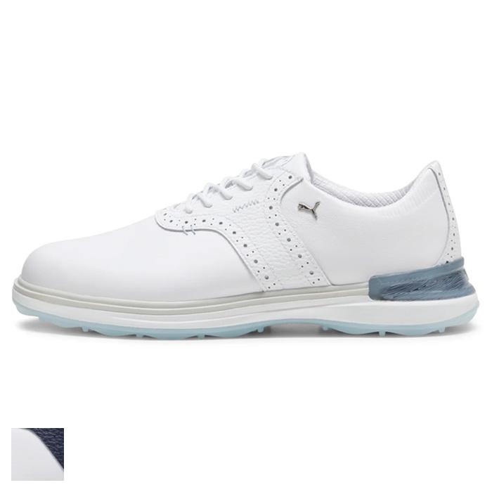 Puma AVANT Spikeless Golf Shoes 11.5/Puma White / Deep Navy