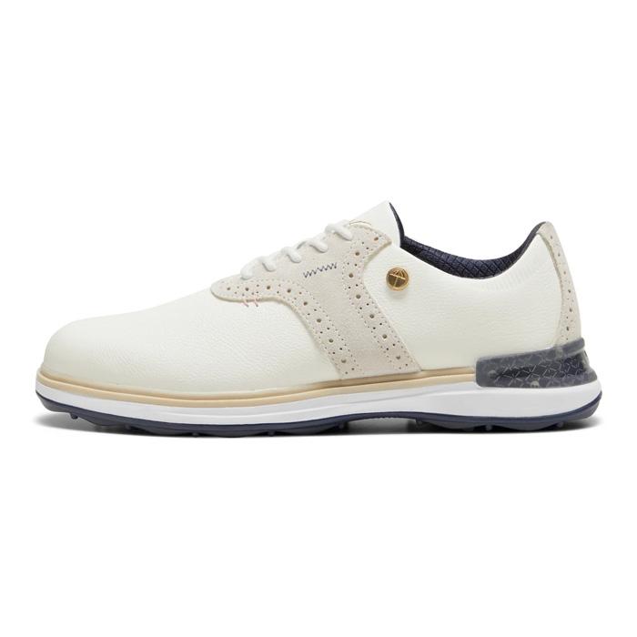 Puma Limited Edition Arnold Palmer AVANT Spikeless Golf Shoes 11.5/Warm White / Deep Navy / Pale Pink